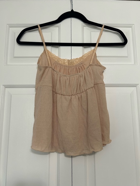 Vintage Y2K 725 Originals Lace Trim Lightweight Boho Spaghetti Strap Tank Top - Picture 2 of 7